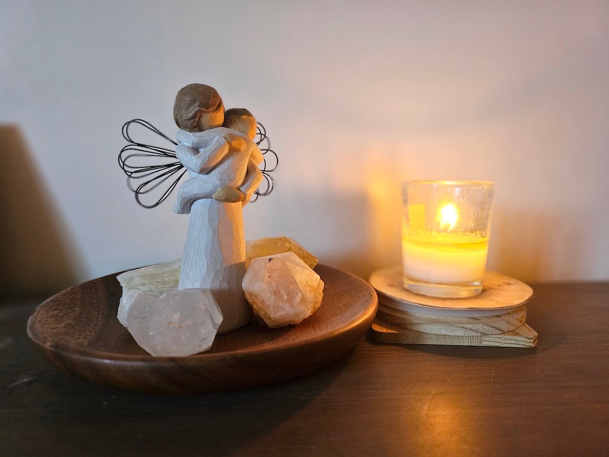 Light a candle with angelic power